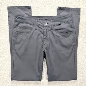 Travis Mathew Golf Pants Men's 30x31 Gray Performance Stretch Casual Athliesure